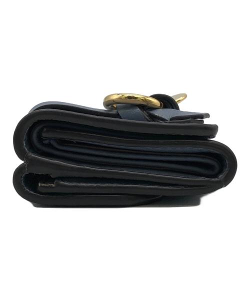 Chloe（クロエ）Chloe (クロエ) Alphabet Mini Tri‑Fold Wallet ブルーの古着・服飾アイテム