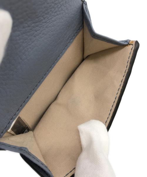 Chloe（クロエ）Chloe (クロエ) Alphabet Mini Tri‑Fold Wallet ブルーの古着・服飾アイテム