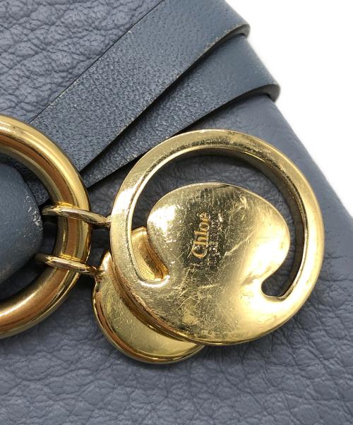 Chloe（クロエ）Chloe (クロエ) Alphabet Mini Tri‑Fold Wallet ブルーの古着・服飾アイテム