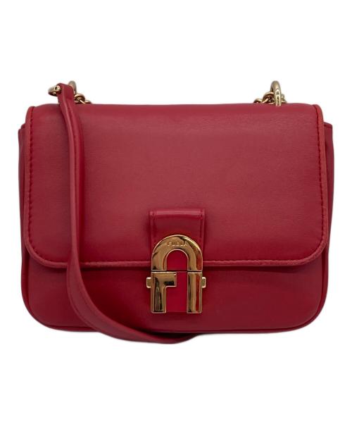 FURLA（フルラ）FURLA (フルラ) チェーンショルダーバッグ レッドの古着・服飾アイテム