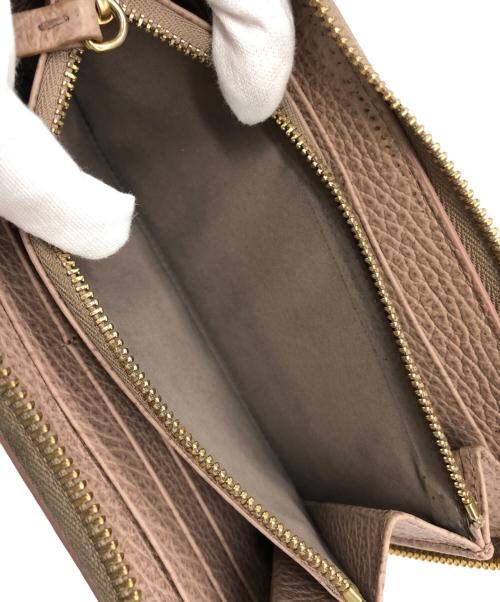 Maison Margiela（メゾンマルジェラ）Maison Margiela (メゾンマルジェラ) ライン11 ラウンドファスナー長財布 ベージュの古着・服飾アイテム