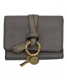Chloe（クロエ）の古着「Alphabet Mini Trifold Wallet」｜グレー