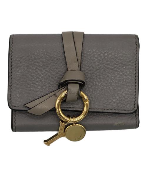 Chloe（クロエ）Chloe (クロエ) Alphabet Mini Trifold Wallet グレーの古着・服飾アイテム