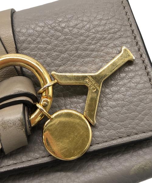 Chloe（クロエ）Chloe (クロエ) Alphabet Mini Trifold Wallet グレーの古着・服飾アイテム