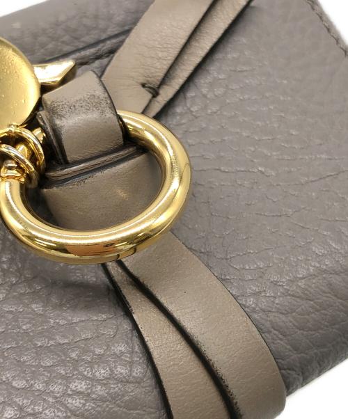 Chloe（クロエ）Chloe (クロエ) Alphabet Mini Trifold Wallet グレーの古着・服飾アイテム