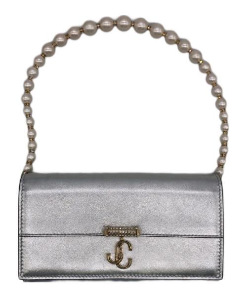 JIMMY CHOO（ジミーチュウ）JIMMY CHOO (ジミーチュウ) VARENNE WALLET CHAIN シルバーの古着・服飾アイテム
