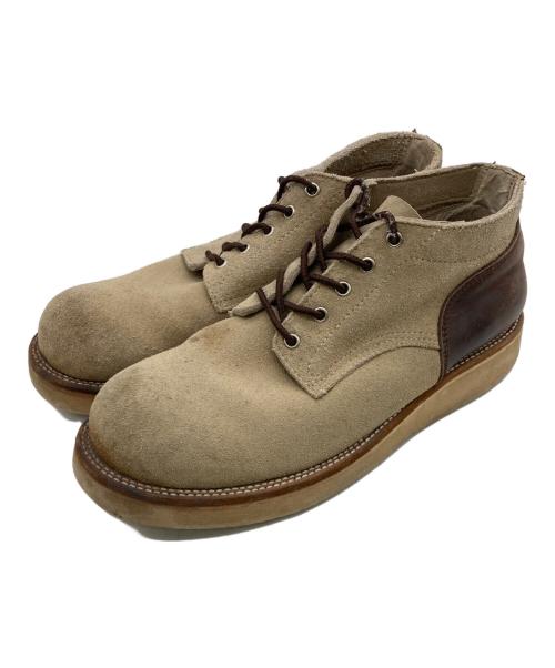 SLOW WEAR LION（スローウェアライオン）SLOW WEAR LION (スローウェアライオン) スウェードオックスフォードブーツ ベージュ サイズ:Lの古着・服飾アイテム
