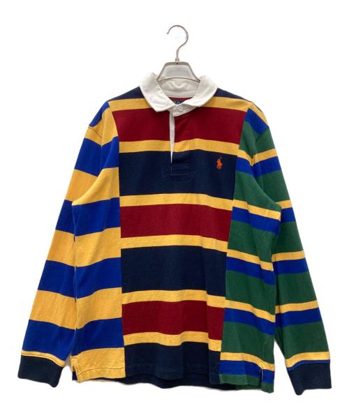 POLO RALPH LAUREN（ポロ・ラルフローレン）POLO RALPH LAUREN (ポロ・ラルフローレン) ロングスリーブカットソー マルチカラー×ボーダー サイズ:Lの古着・服飾アイテム