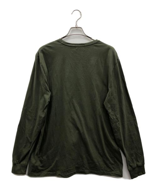 POLO RALPH LAUREN（ポロ・ラルフローレン）POLO RALPH LAUREN (ポロ・ラルフローレン) ロングスリーブカットソー オリーブ サイズ:Lの古着・服飾アイテム