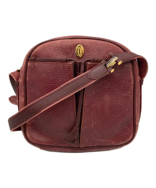 Cartier（カルティエ）Cartier (カルティエ) ショルダーバッグ ボルドーの古着・服飾アイテム