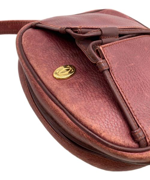 Cartier（カルティエ）Cartier (カルティエ) ショルダーバッグ ボルドーの古着・服飾アイテム