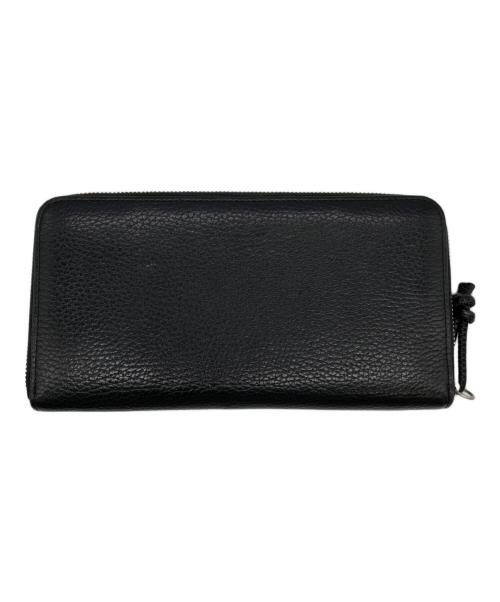 EMPORIO ARMANI（エンポリオアルマーニ）EMPORIO ARMANI (エンポリオアルマーニ) ラウンドファスナー財布 ブラックの古着・服飾アイテム