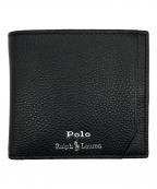POLO RALPH LAURENポロ・ラルフローレン）の古着「2つ折り財布」｜ブラック