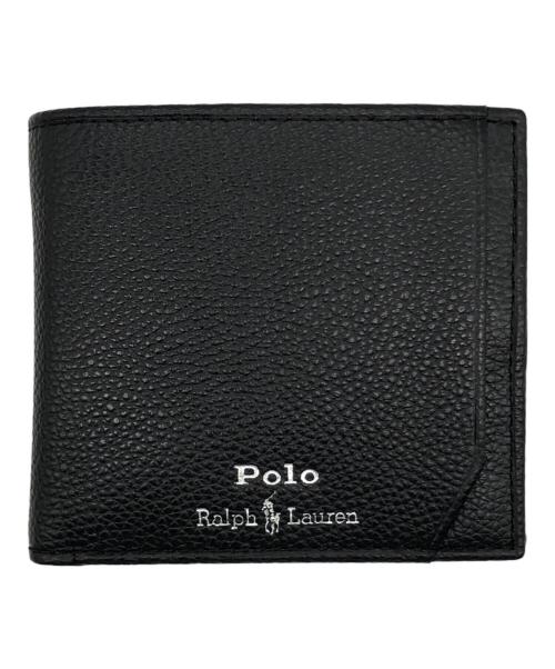 POLO RALPH LAUREN（ポロ・ラルフローレン）POLO RALPH LAUREN (ポロ・ラルフローレン) 2つ折り財布 ブラックの古着・服飾アイテム