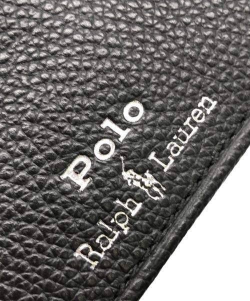 POLO RALPH LAUREN（ポロ・ラルフローレン）POLO RALPH LAUREN (ポロ・ラルフローレン) 2つ折り財布 ブラックの古着・服飾アイテム