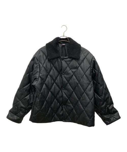 GREGORY（グレゴリー）GREGORY (グレゴリー) フェイクレザージャケット ブラック サイズ:Lの古着・服飾アイテム