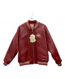 AVIREX（アヴィレックス）の古着「バーシティジャケット」｜レッド