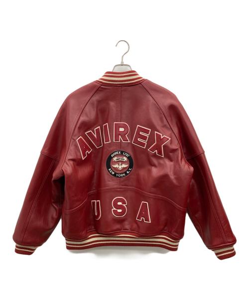 AVIREX（アヴィレックス）AVIREX (アヴィレックス) バーシティジャケット レッド サイズ:L 未使用品の古着・服飾アイテム
