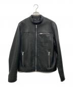 COACHコーチ）の古着「レザージャケット」｜ブラック