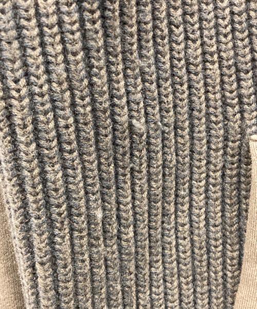 DIESEL（ディーゼル）DIESEL (ディーゼル) ロゴパッチニットジップパーカー オリーブ サイズ:ＸＬの古着・服飾アイテム