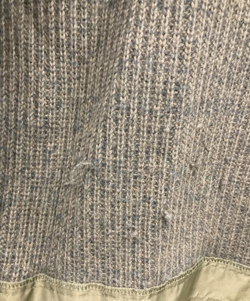 DIESEL（ディーゼル）DIESEL (ディーゼル) ロゴパッチニットジップパーカー オリーブ サイズ:ＸＬの古着・服飾アイテム