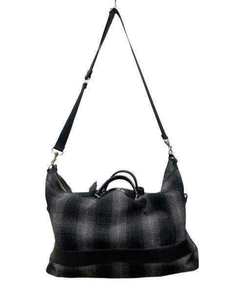 HUNTING WORLD（ハンティングワールド）HUNTING WORLD (ハンティングワールド) ボストンバッグ ブラックの古着・服飾アイテム