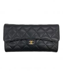 CHANEL（シャネル）の古着「マトラッセ キャビアスキン」｜ブラック