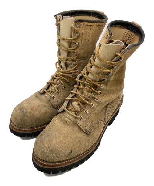 RED WING（レッドウィング）RED WING (レッドウィング) ロガーブーツ ベージュ サイズ:８Dの古着・服飾アイテム