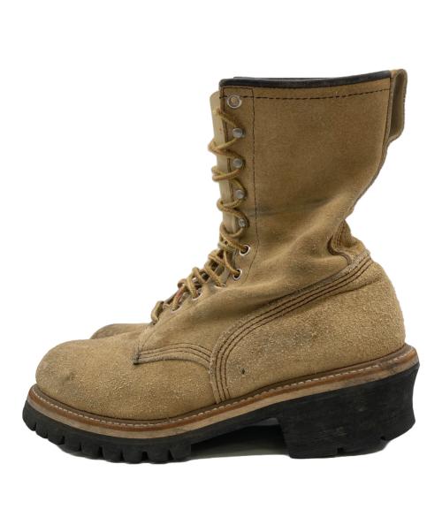 RED WING（レッドウィング）RED WING (レッドウィング) ロガーブーツ ベージュ サイズ:８Dの古着・服飾アイテム