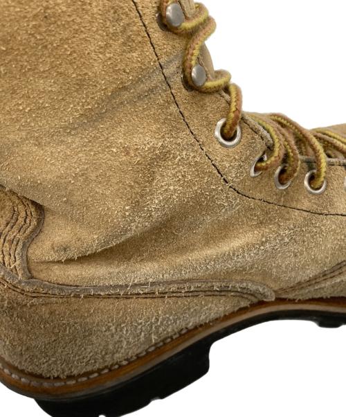 RED WING（レッドウィング）RED WING (レッドウィング) ロガーブーツ ベージュ サイズ:８Dの古着・服飾アイテム