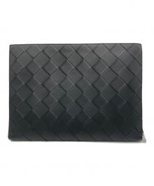 BOTTEGA VENETA（ボッテガベネタ）の古着「イントレチャート ドキュメントケース ネロ」｜ブラック