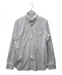 MACKINTOSH LONDON（マッキントッシュ ロンドン）の古着「キャンディーストライプジャージーシャツ」｜ホワイト×パープル