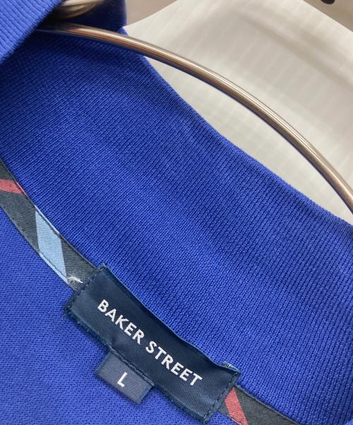 BAKER STREET（ベイカー・ストリート）BAKER STREET (ベイカー・ストリート) ジップアップニット ブルー サイズ:Lの古着・服飾アイテム