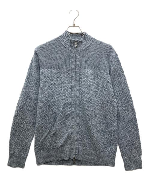 JOSEPH（ジョゼフ）JOSEPH (ジョゼフ) ジップアップニット ブルー サイズ:50の古着・服飾アイテム