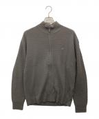 MACKINTOSH LONDONマッキントッシュ ロンドン）の古着「ハイゲージケーブルフルジップアップニット」｜ダークグレー