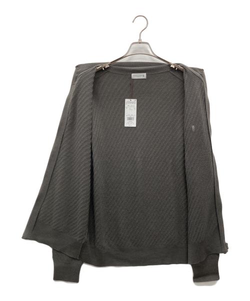 MACKINTOSH LONDON（マッキントッシュ ロンドン）MACKINTOSH LONDON (マッキントッシュ ロンドン) ハイゲージケーブルフルジップアップニット チャコールグレー サイズ:L 未使用品の古着・服飾アイテム