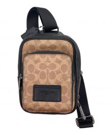 COACH（コーチ）の古着「レーサー スリングパック」｜ブラウン×ブラック