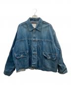 doubletダブレット）の古着「CHAOS EMBROIDERY HEMP DENIM JACKET」｜インディゴ
