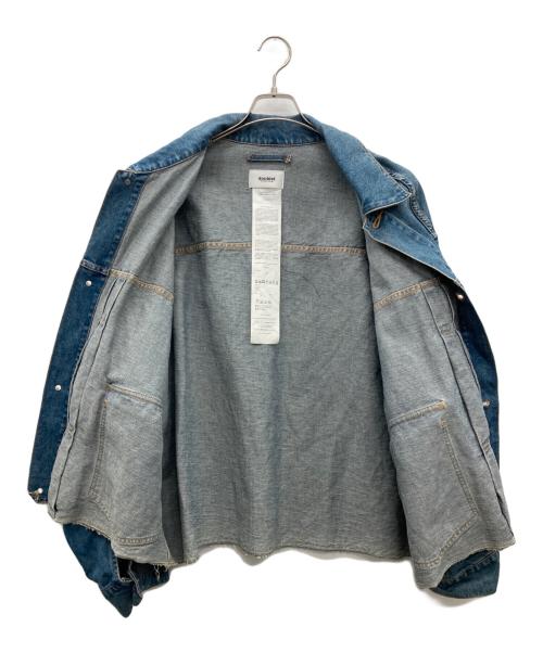 doublet（ダブレット）doublet (ダブレット) CHAOS EMBROIDERY HEMP DENIM JACKET インディゴ サイズ:Mの古着・服飾アイテム