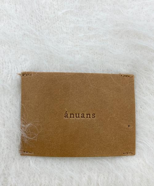 anuans（アニュアンス）anuans (アニュアンス) スーリーアルパカニットマフラー アイボリーの古着・服飾アイテム