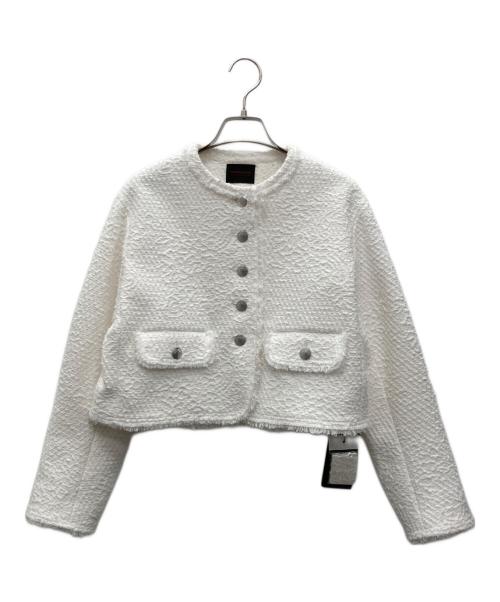 TOMORROW LAND collection（トゥモローランドコレクション）TOMORROW LAND collection (トゥモローランドコレクション) フリンジジャケット ホワイト サイズ:36 未使用品の古着・服飾アイテム