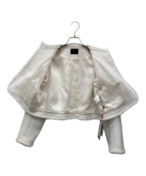 TOMORROW LAND collection（トゥモローランドコレクション）TOMORROW LAND collection (トゥモローランドコレクション) フリンジジャケット ホワイト サイズ:36 未使用品の古着・服飾アイテム
