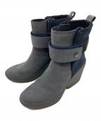 Clarks×Christopher Raeburnクラークス×クリストファーレイバン）の古着「厚底ブーツ」｜ネイビー×グレー