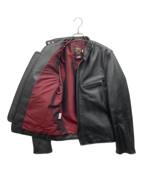 Schott（ショット）Schott (ショット) シングルライダース ブラック サイズ:34の古着・服飾アイテム