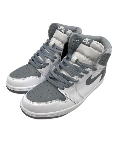 NIKE（ナイキ）NIKE (ナイキ) AIR JORDAN 1 RETRO high og ホワイト×グレー サイズ:28.5の古着・服飾アイテム