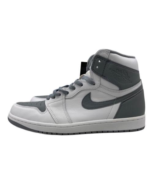 NIKE（ナイキ）NIKE (ナイキ) AIR JORDAN 1 RETRO high og ホワイト×グレー サイズ:28.5の古着・服飾アイテム
