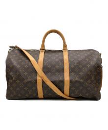 LOUIS VUITTON（ルイ ヴィトン）の古着「キーポル・バンドリエール50」｜ブラウン