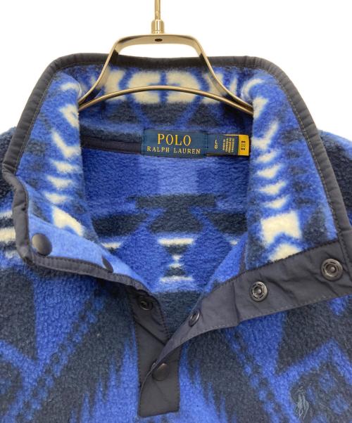 POLO RALPH LAUREN（ポロ・ラルフローレン）POLO RALPH LAUREN (ポロ・ラルフローレン) フリースジャケット ブルー サイズ:Lの古着・服飾アイテム