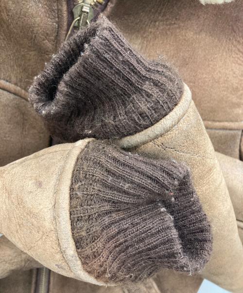 AVIREX（アヴィレックス）AVIREX (アヴィレックス) ムートンジャケット ブラウン サイズ:34の古着・服飾アイテム