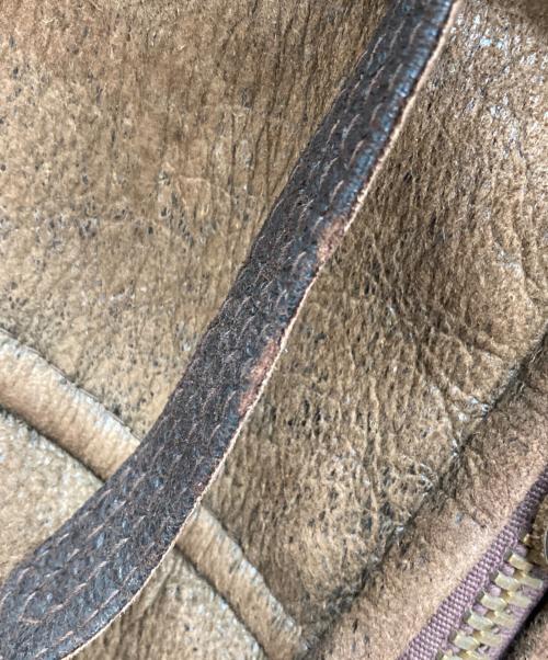 AVIREX（アヴィレックス）AVIREX (アヴィレックス) ムートンジャケット ブラウン サイズ:34の古着・服飾アイテム